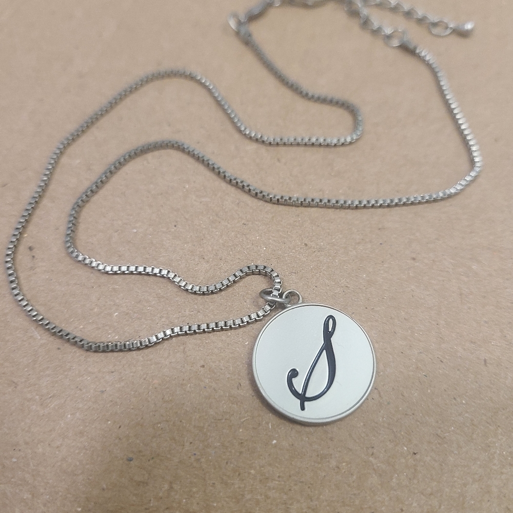 S initial necklace